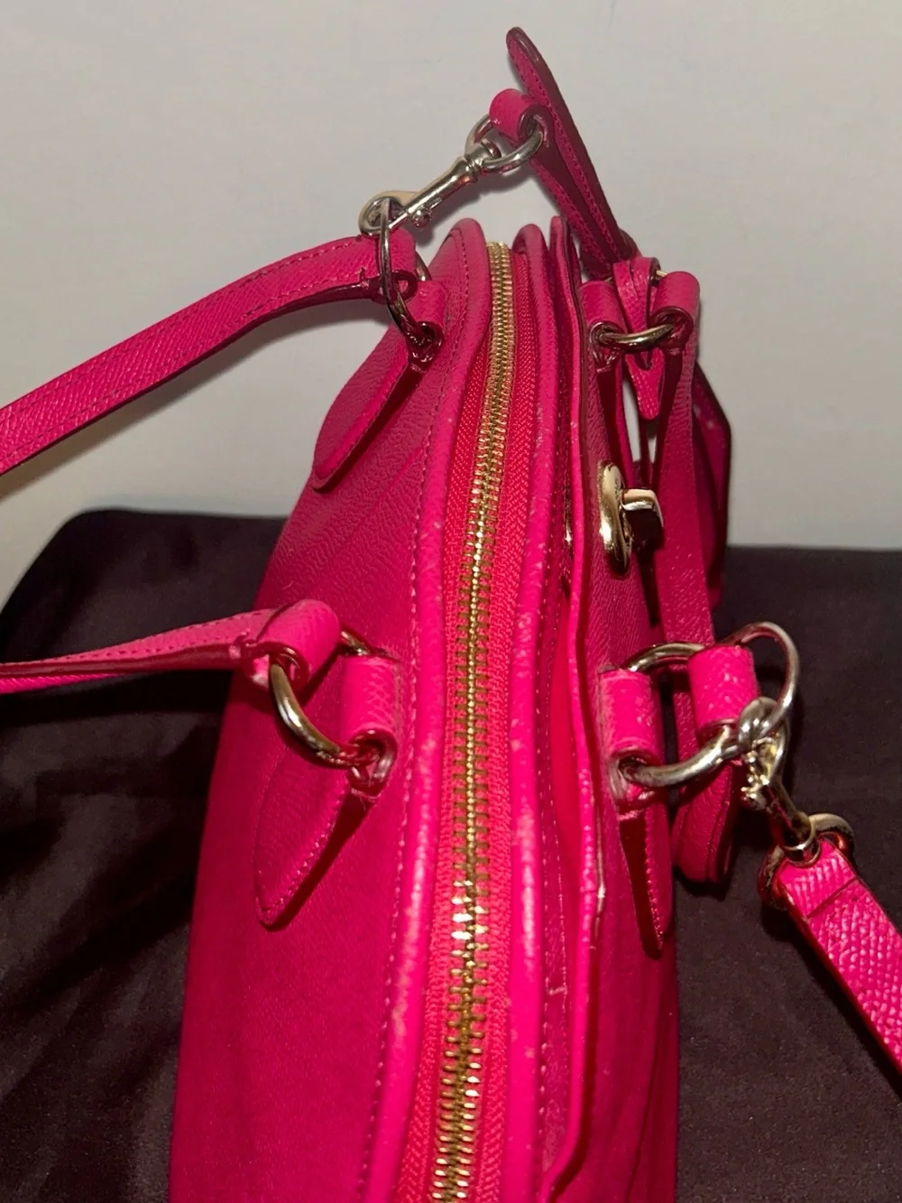 Coach Prince Street Mini Dome Satchel in Pink.  Original Hang Tag
